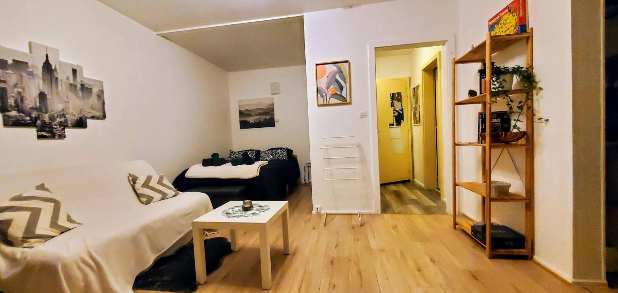 Lumineux 1 Pièce Avec Parking Fermé Et Arrêt De Tram à 100 M Appartement *